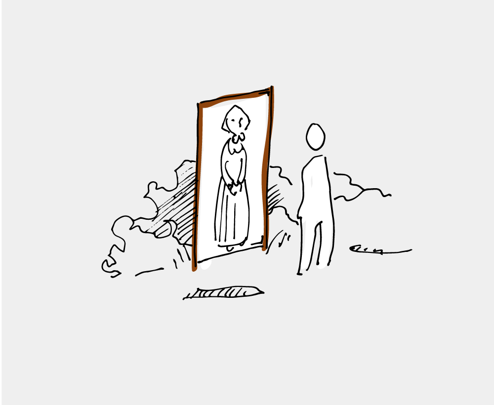 Illustration af formidlingsskærm